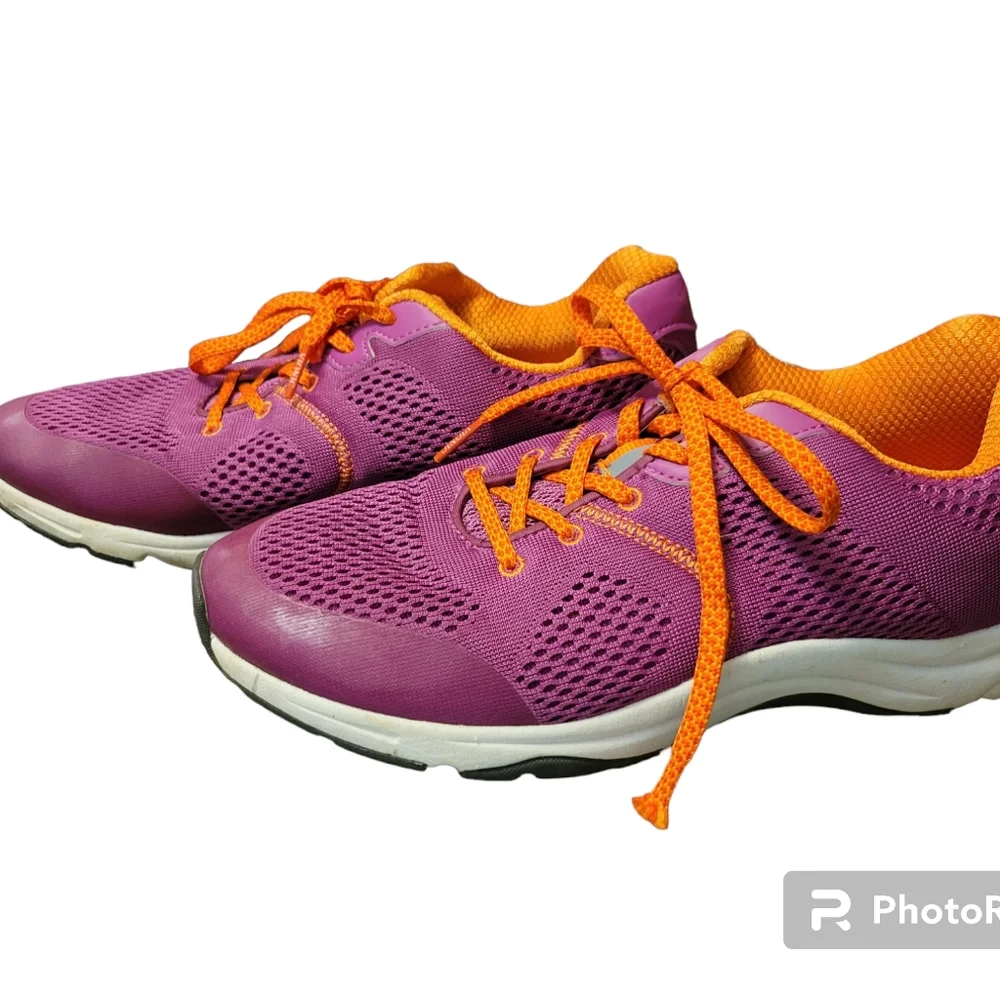 Vionic womens size 8.5 Purple Orange Tennis Shoes